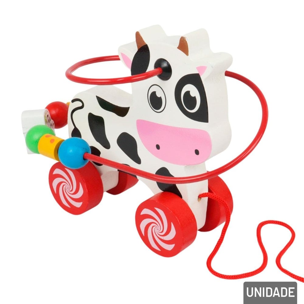 Carrinho Educativo de Madeira Animais Sortidos