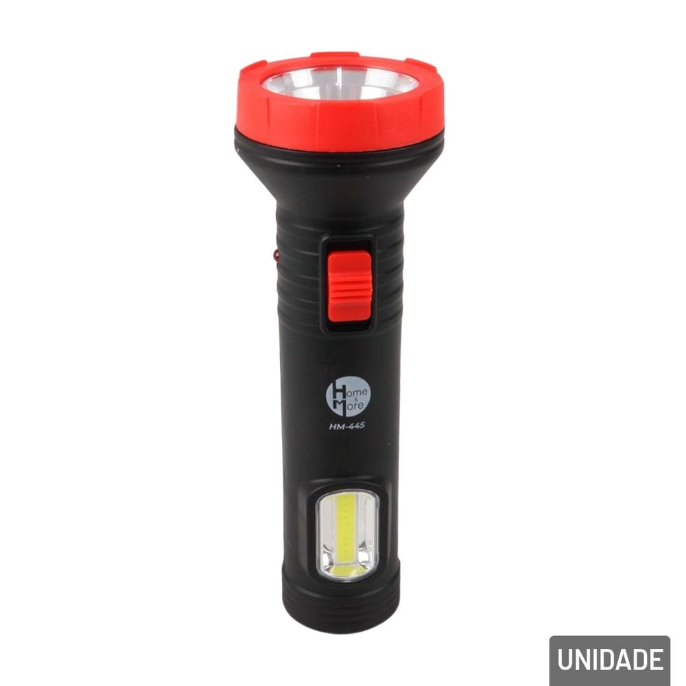 Lanterna Recarregável Bivolt 2 LED Duplo Preto