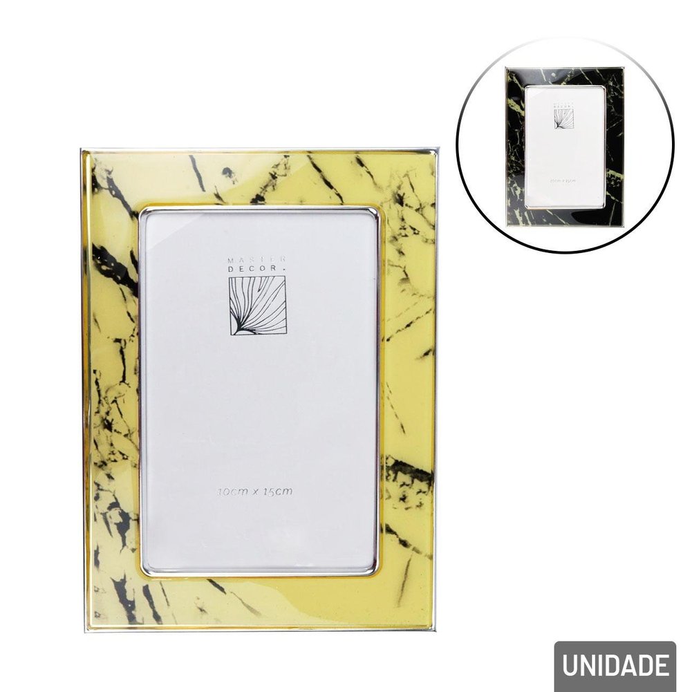 Porta Retrato 10x15 de Alumínio Marmorizado Color