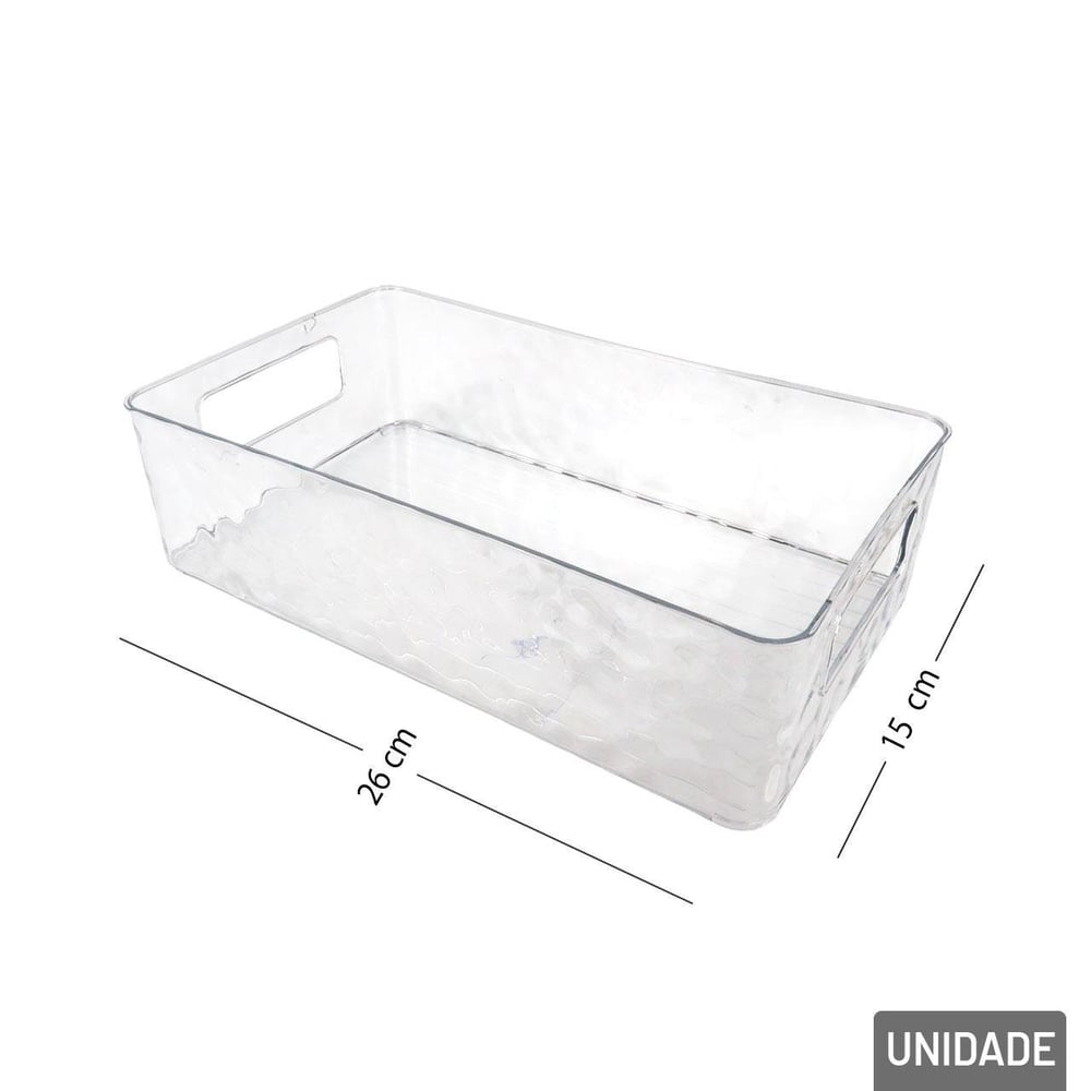 Organizador Multiuso Plástico 15x26cm com Alça