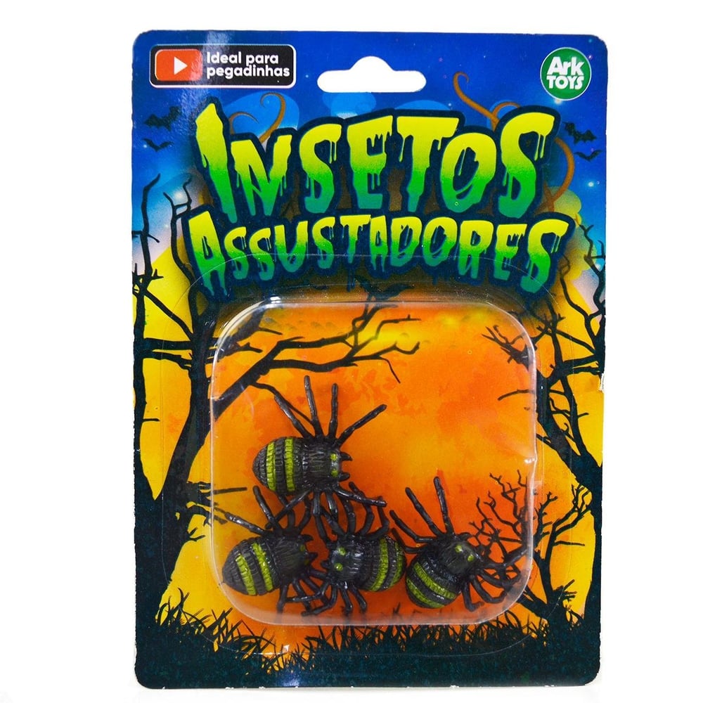 KIT Animais de Plástico 04 Peças Inseto Sortidos