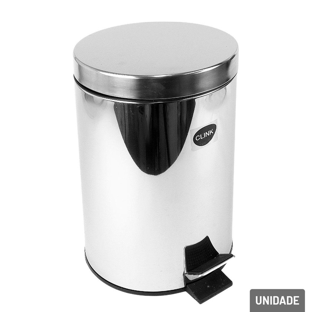 Lixeira de Inox 7L com Pedal