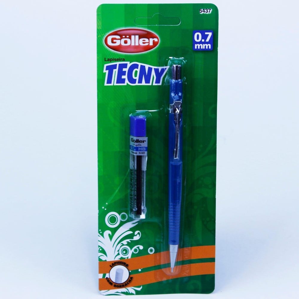 Lapiseira 0.7mm Tecny com Tubo de Grafite