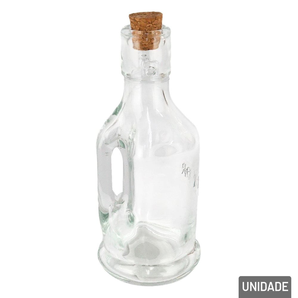 Galheteiro de Vidro 200ml com Tampa de Rolha