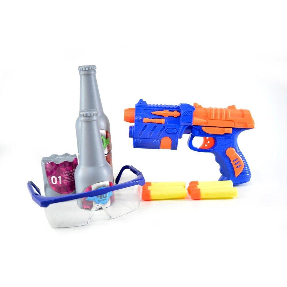 Pistola Lança Dardos 33cm 11 Peças