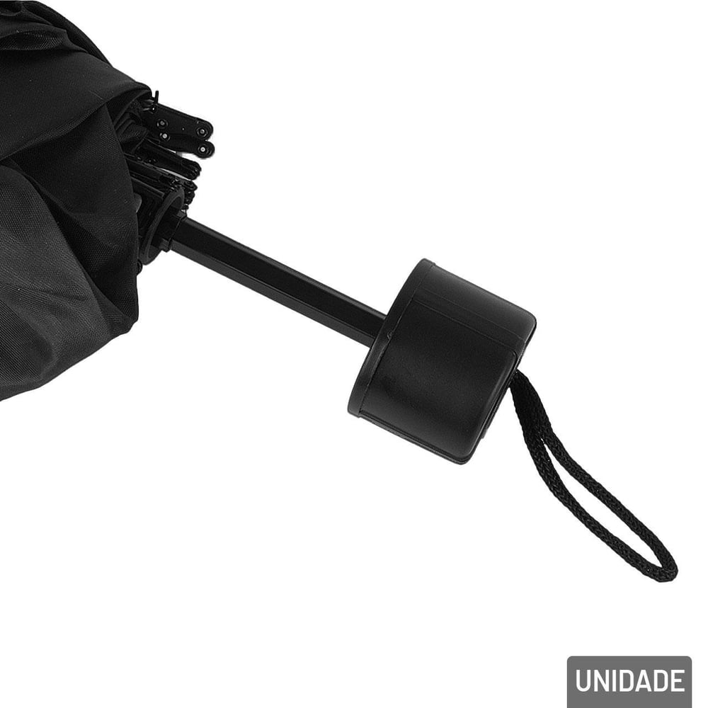Guarda Chuva Manual 52cm 7V Reto Preto