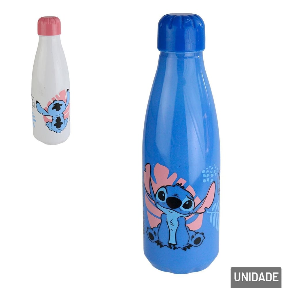 Garrafa de Plástico 600ml Squeeze Stitch Color