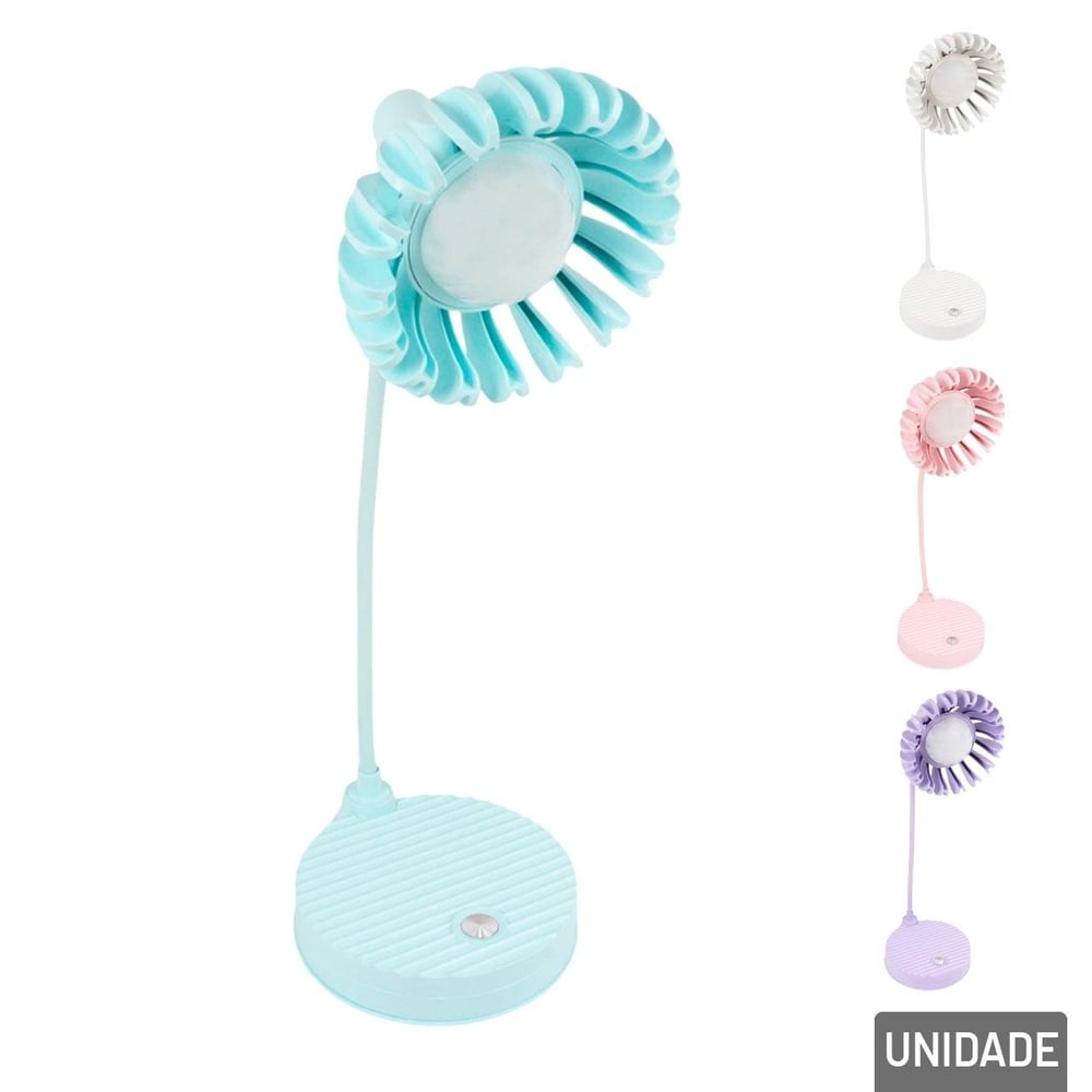 Luminária de Mesa 37cm EM LED Flor Touch Color