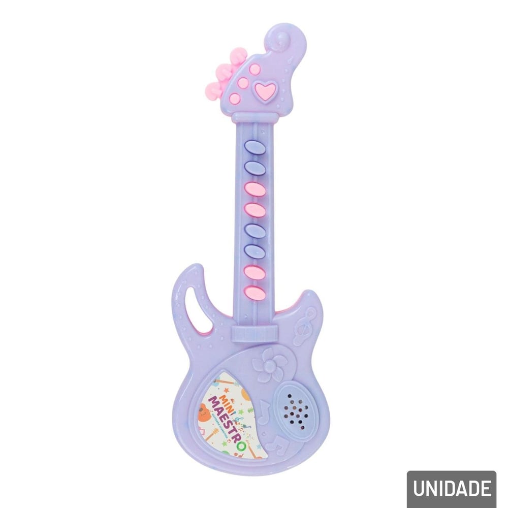 Guitarra Musical de Plástico à Pilha Color