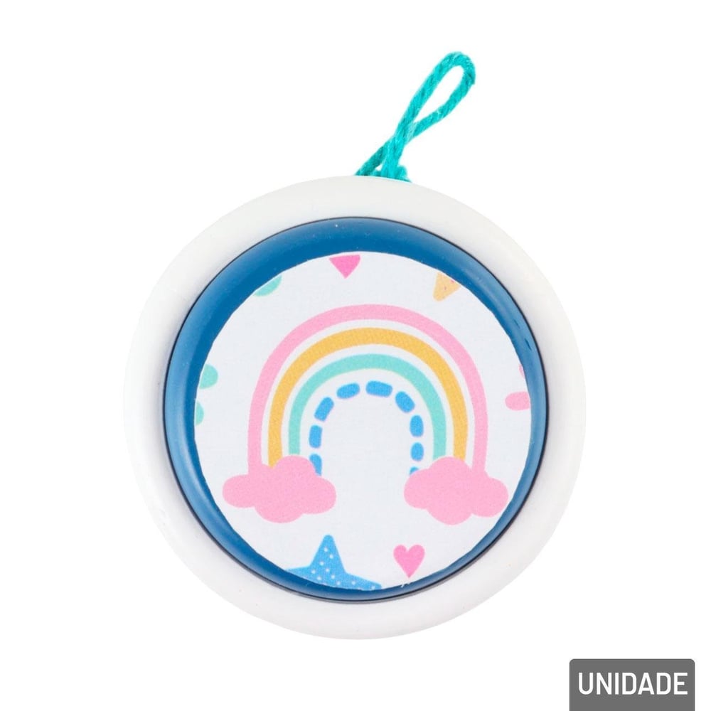 Ioiô de Plástico 5cm com Adesivos Sortidos