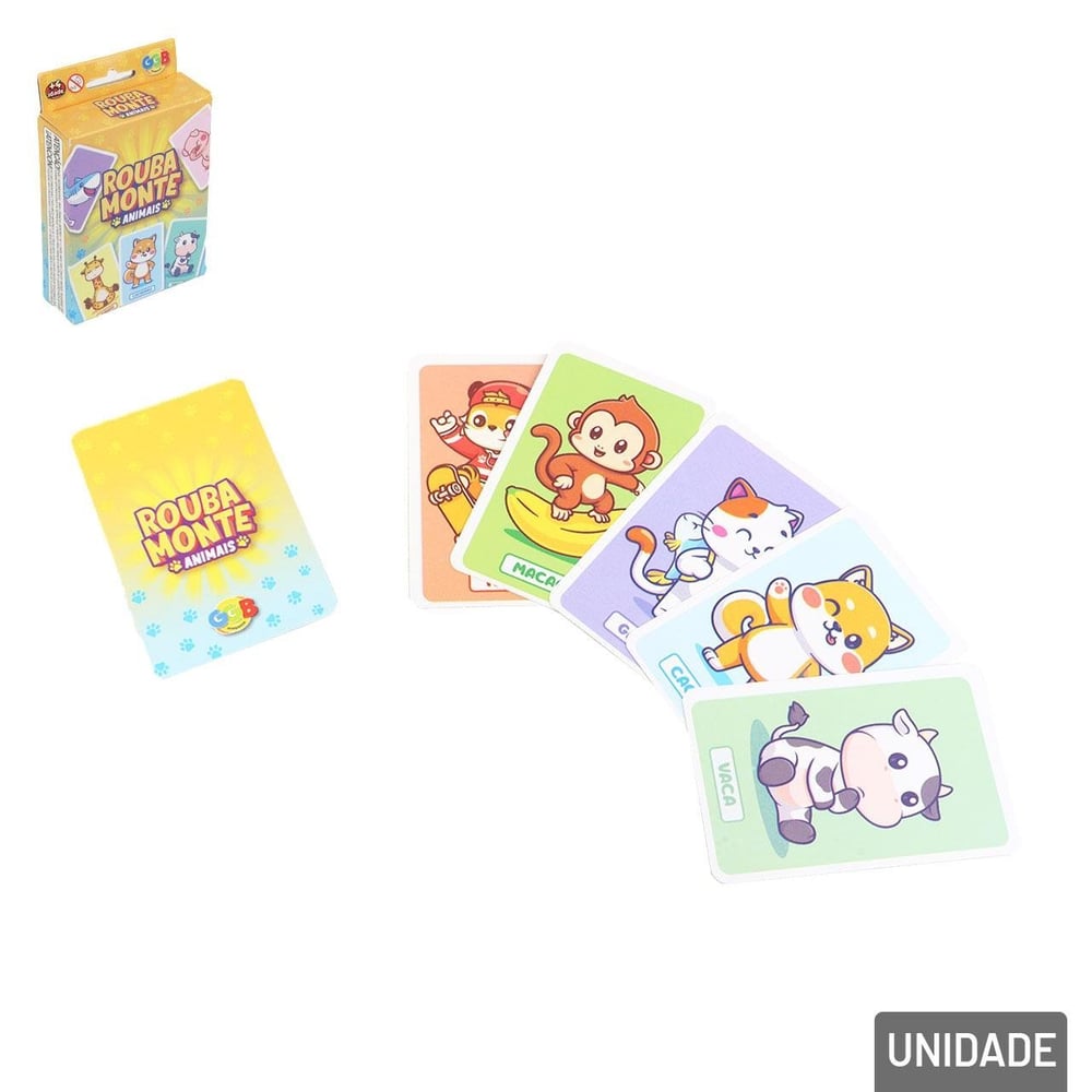 Jogo de Cartas Rouba Monte Animais