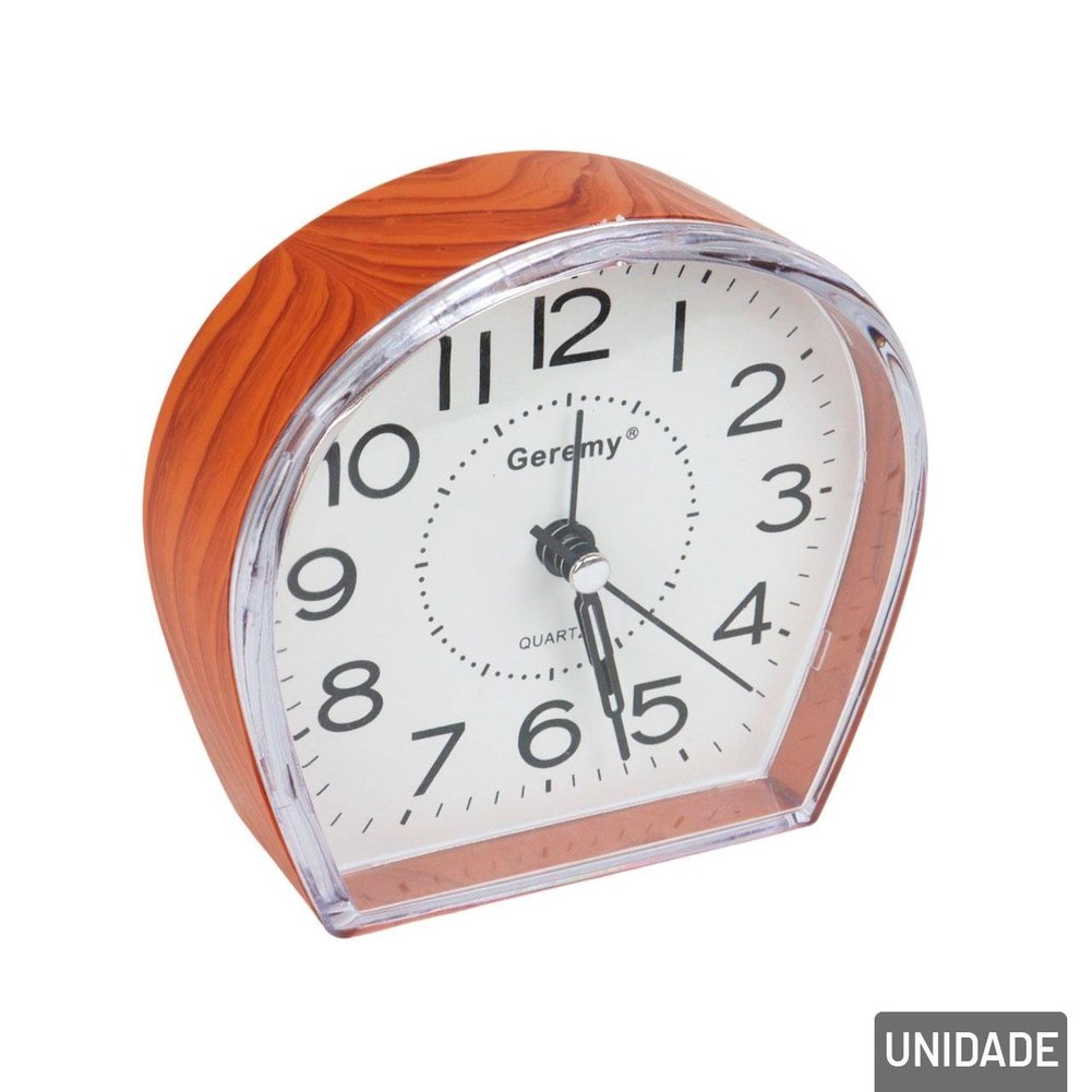 Relógio Analógico de Mesa 10cm Despertador