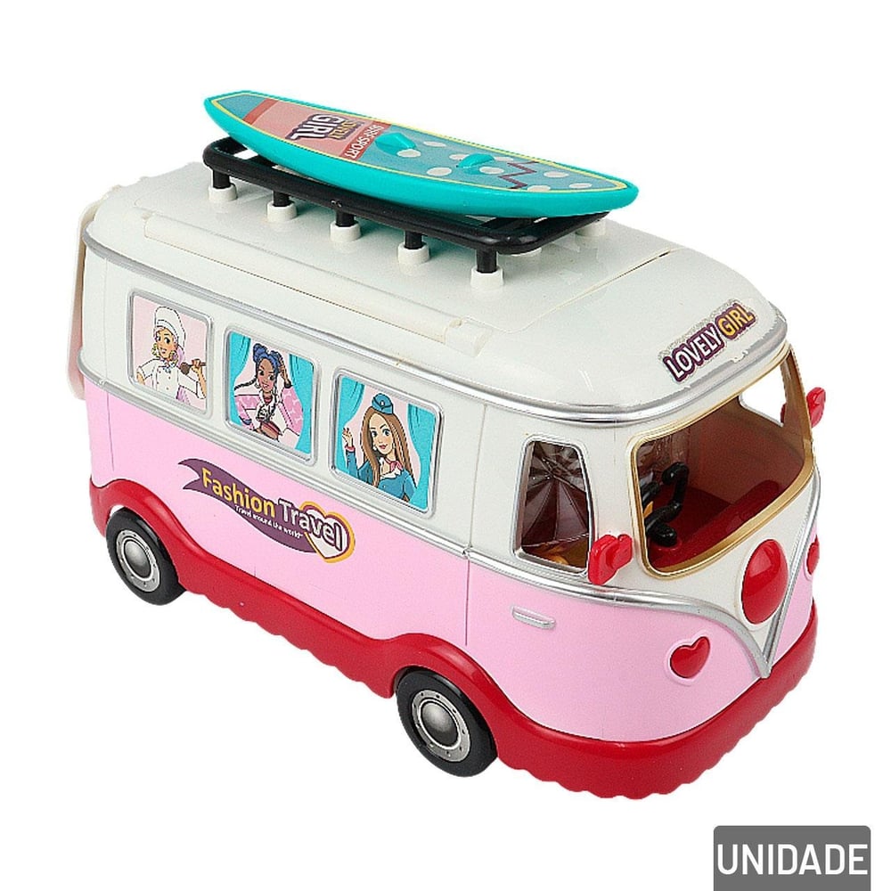 Kombi Food Truck Plástico com Acessórios Beauty