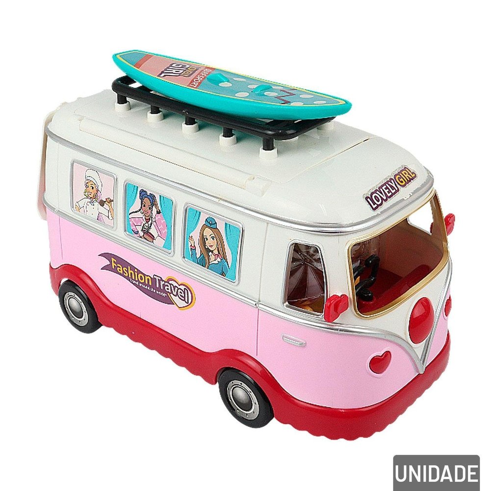 Kombi Food Truck Plástico com Acessórios Beauty