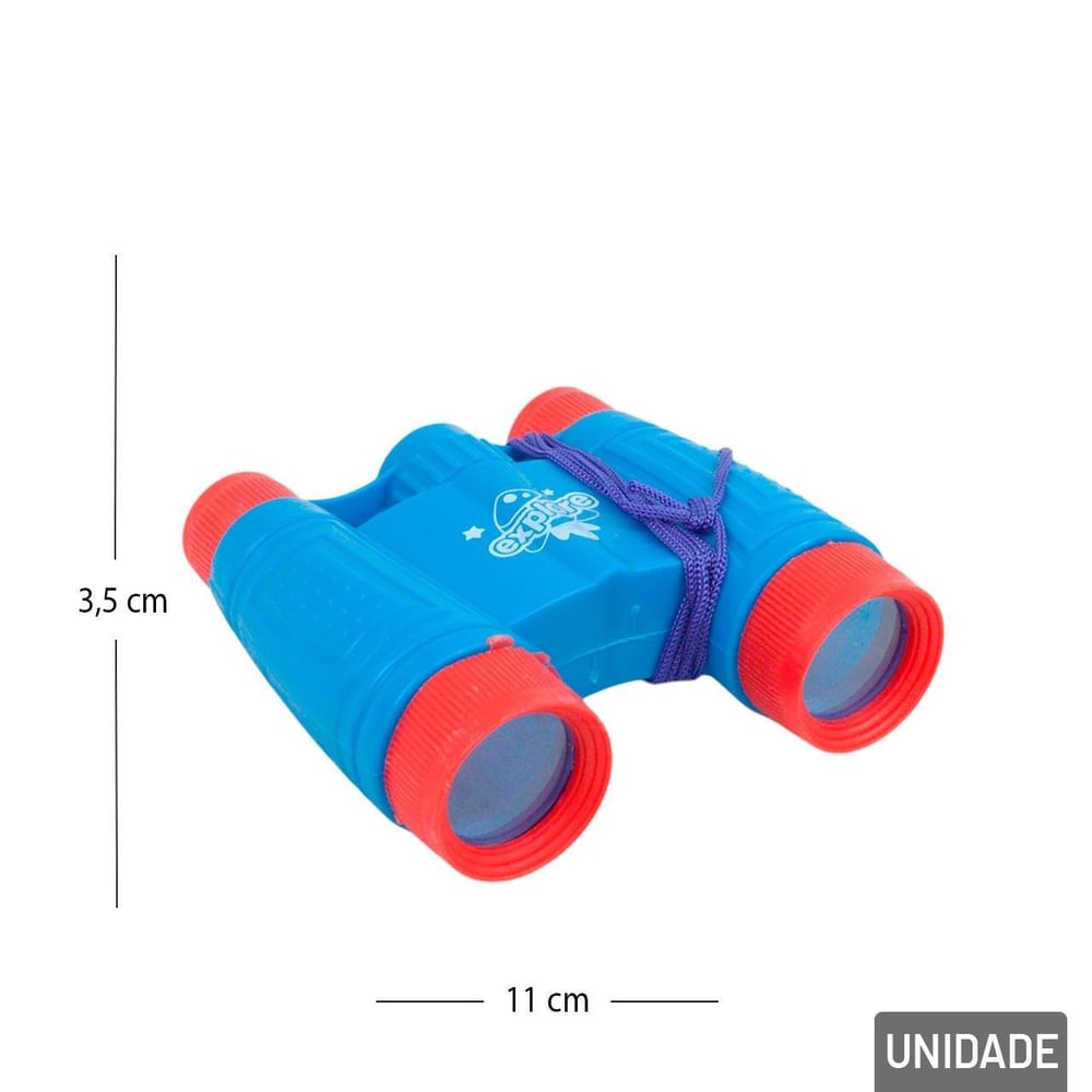 Binóculos de Plástico Infantil 11cm Color