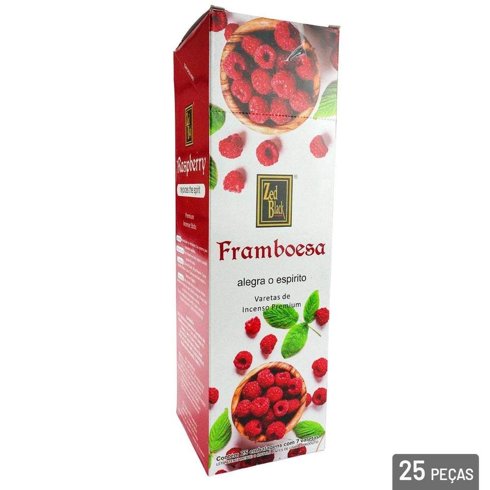 Incenso com 25 Caixas Framboesa