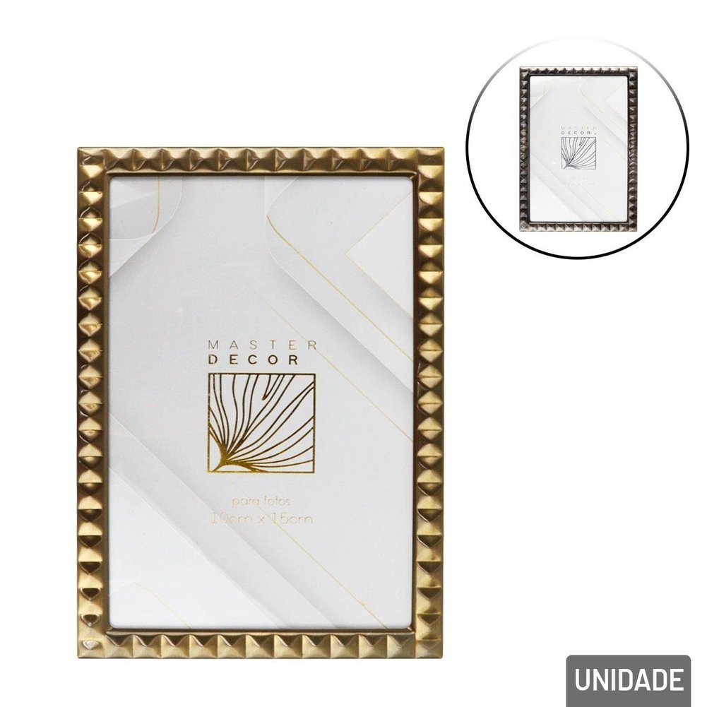 Porta Retrato de Ferro 10x15 Moldura Escovada