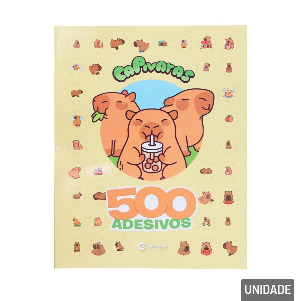 Livro de Atividades 500 Adesivos Capivaras 22 Pág.