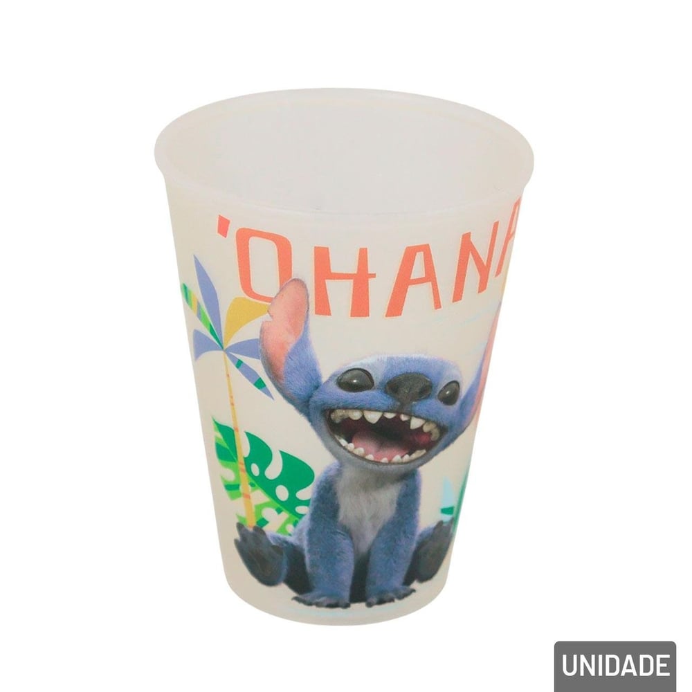 Copo de Plástico 280ml Infantil Stitch