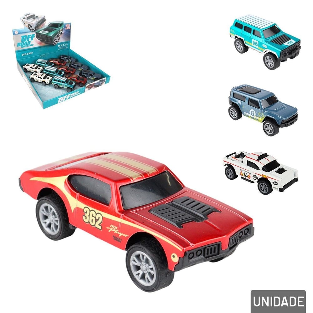 Carrinho de Fricção Metal Modelos Sortidos