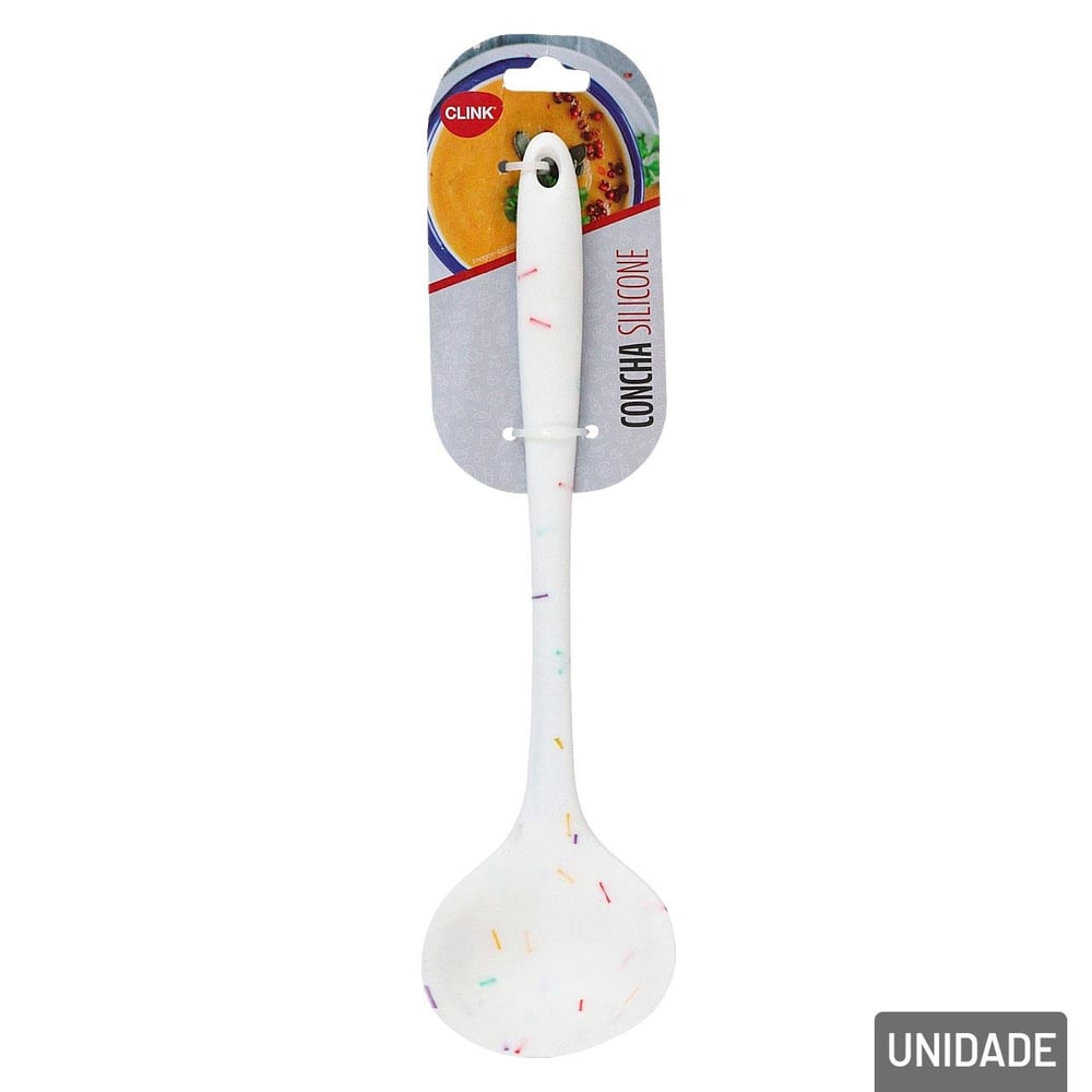 Concha de Silicone e Ferro 23cm Branca