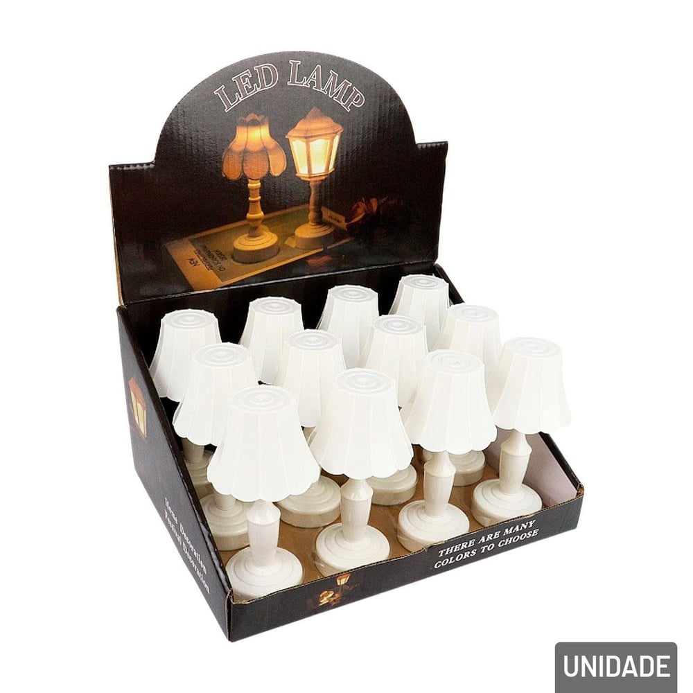 Luminária de LED 14cm Abajur Decorativo Color