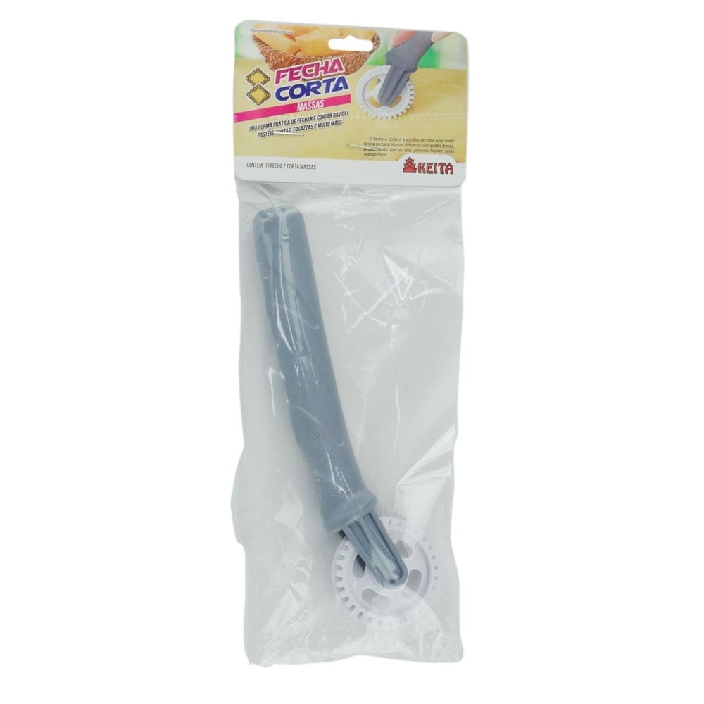 Cortador de Massa Plástico 16cm Cinza