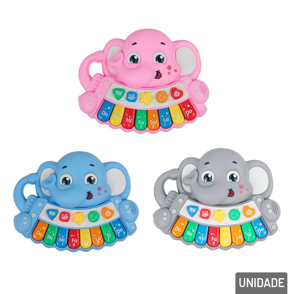 Teclado Musical Infantil Elefante Color