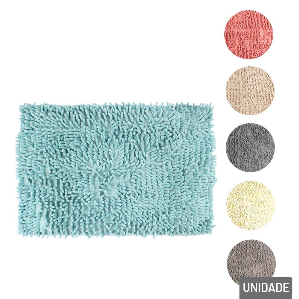 Tapete de Poliéster 38x57cm Felpudo Color
