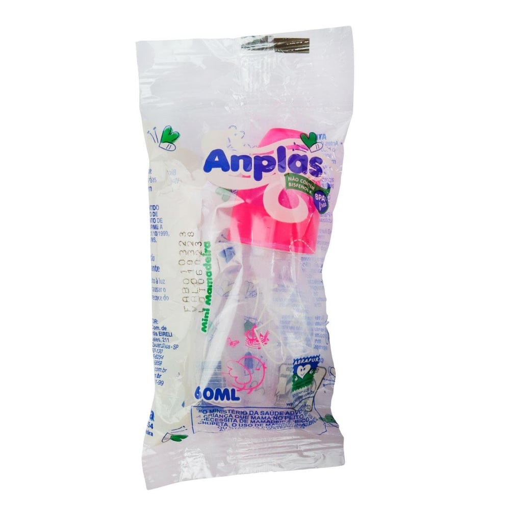 Mamadeira 60ml Chuquinha Estampas Sortidas Rosa