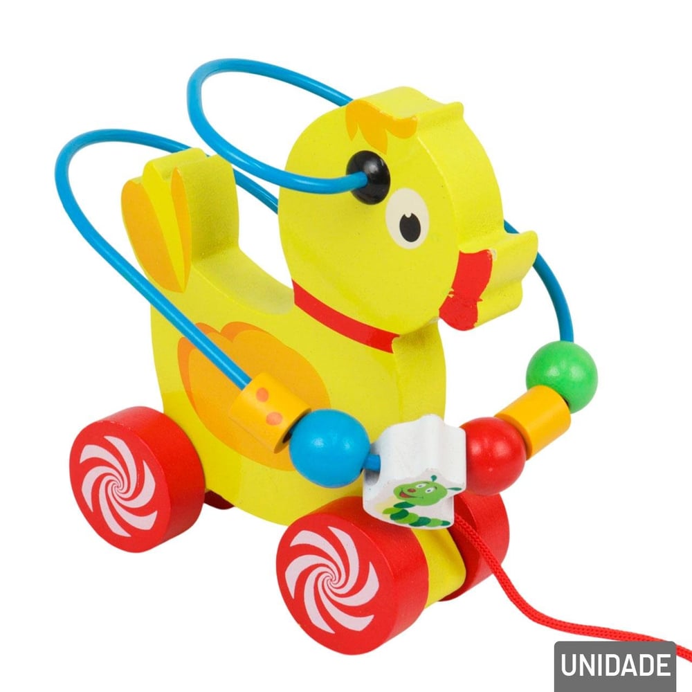 Carrinho Educativo de Madeira Animais Sortidos