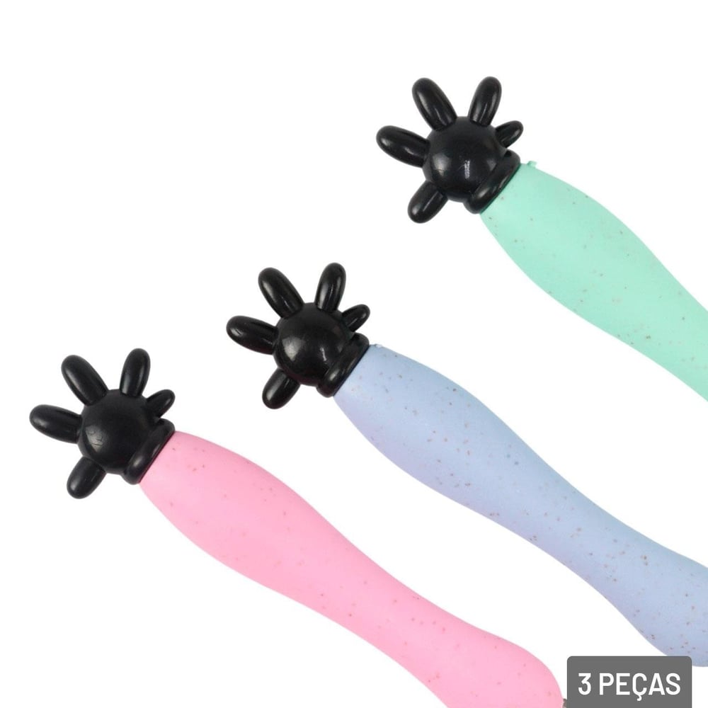 KIT Talher Inox 3 Peças Infantil Mão Color