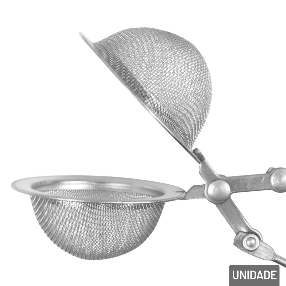 Infusor de Chá Inox 15cm Redondo