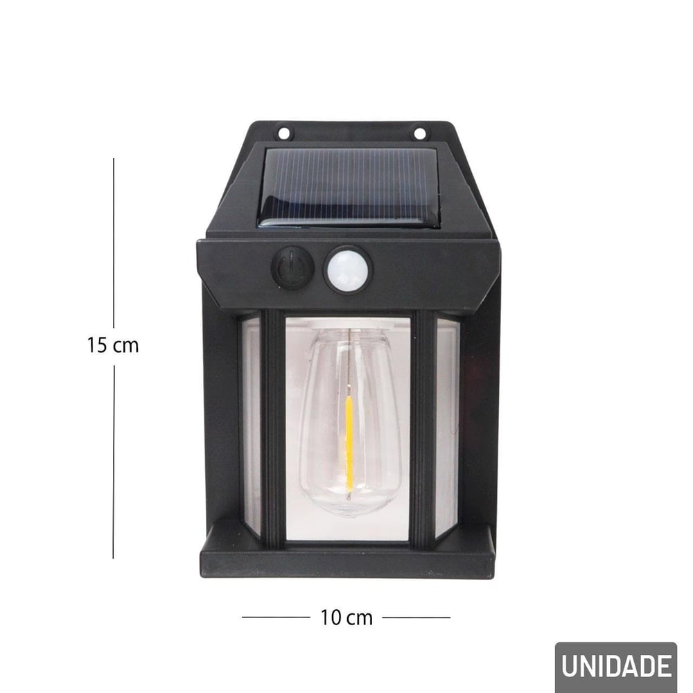 Luminária Externa de LED 15cm Sensor Inteligente