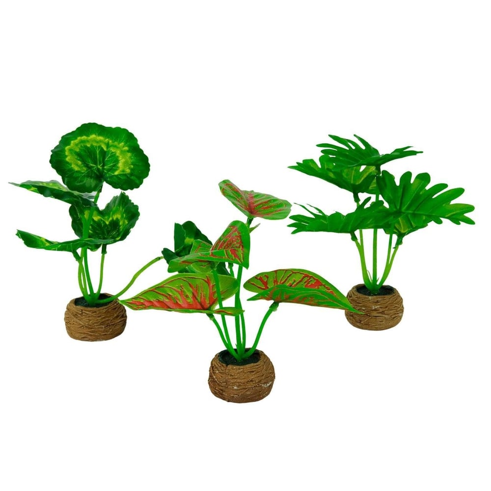 Vaso Decorativo de Cimento 14cm com Planta Sortido