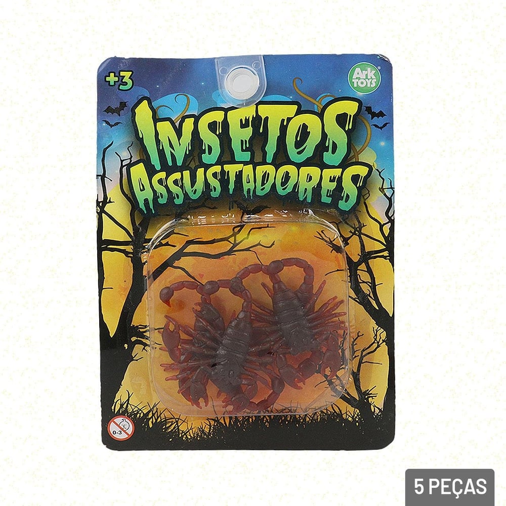 KIT Animais de Plástico 04 Peças Escorpião