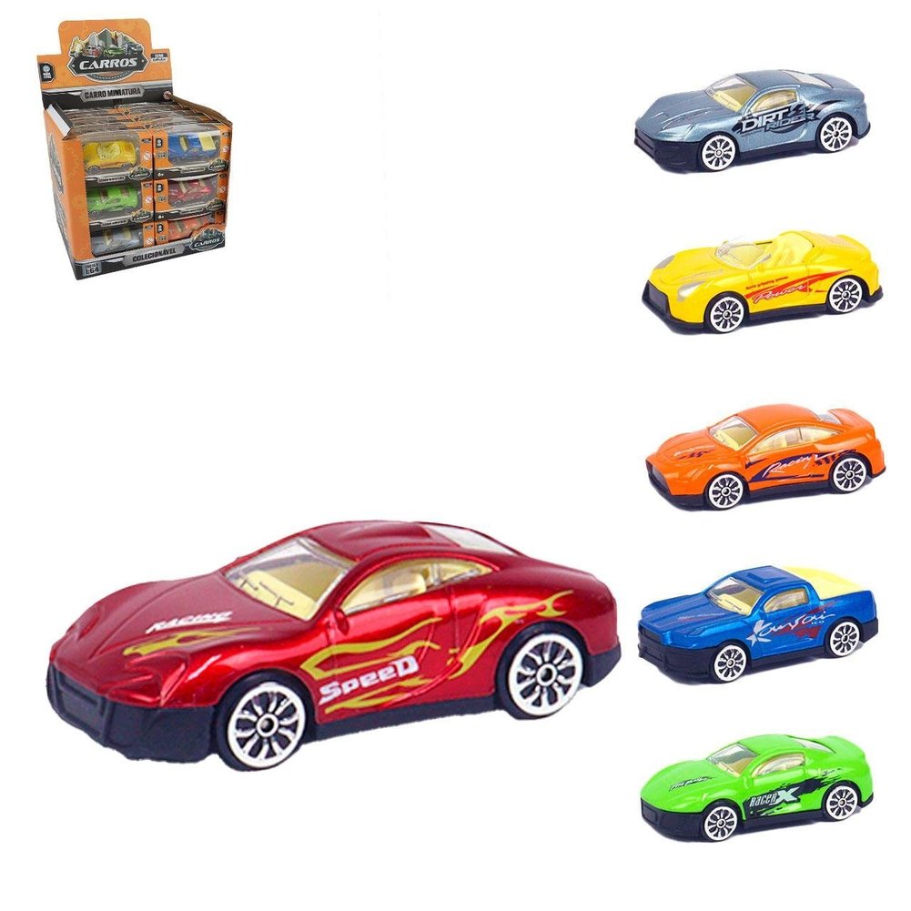 Carrinho Roda Livre Metal Miniatura Sortidos