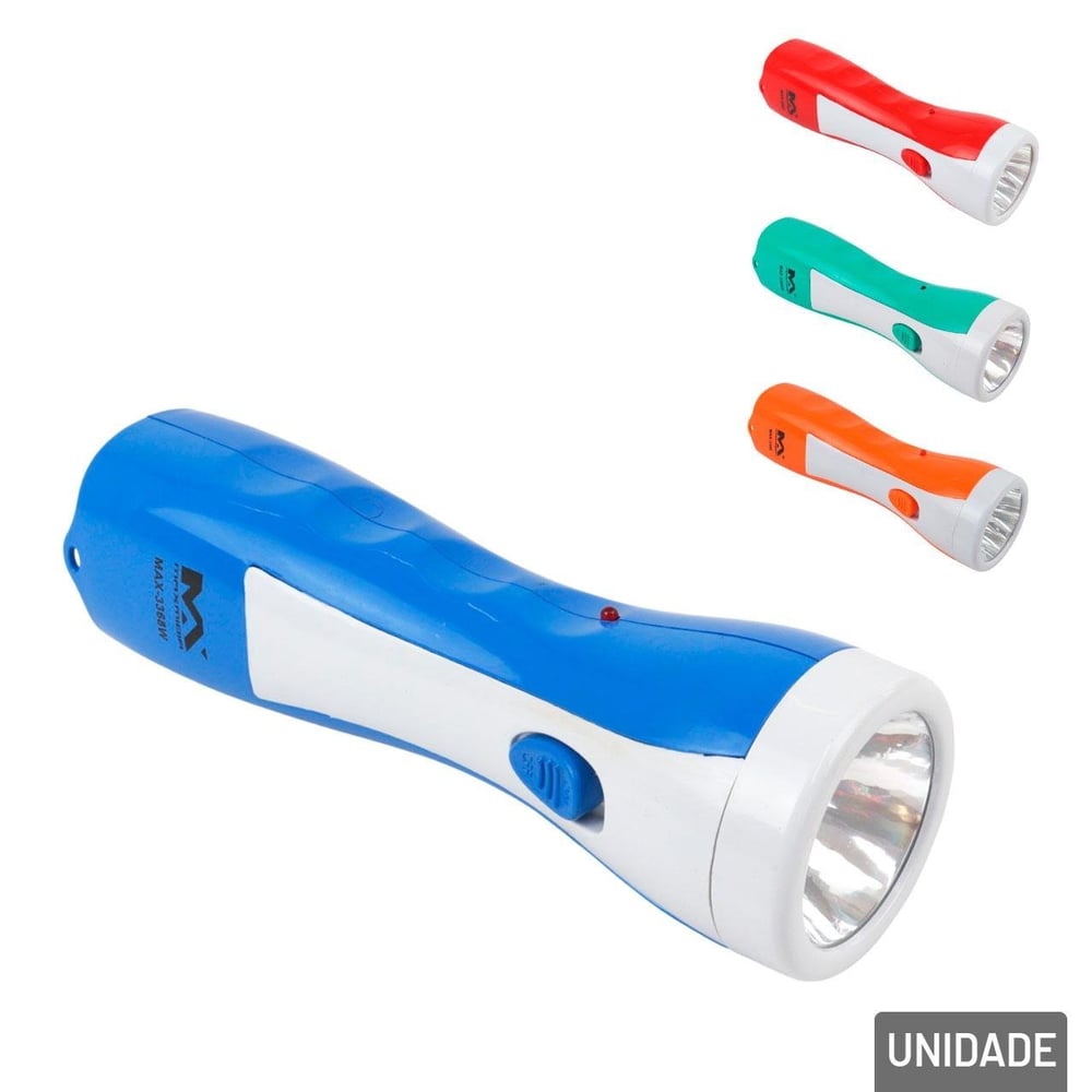Lanterna Recarregável com 1 LED Bivolt Color