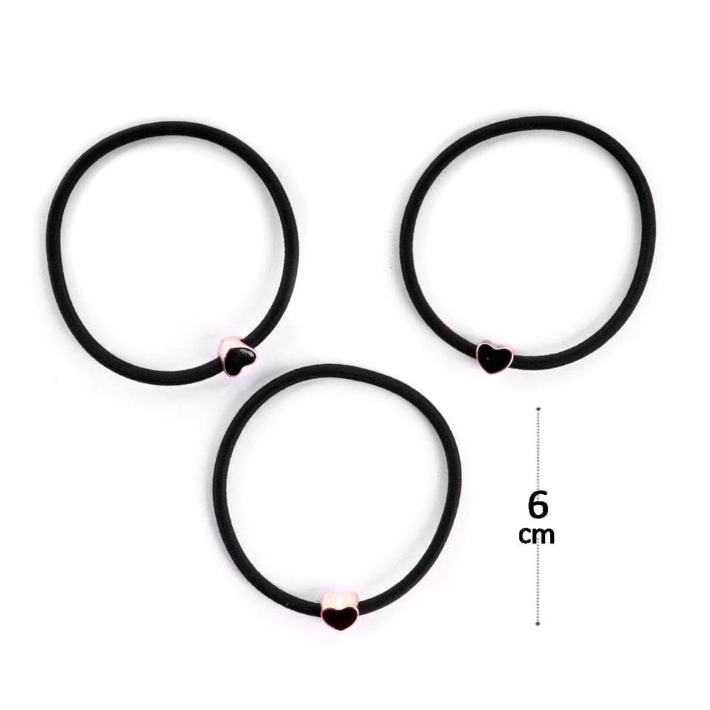 Elástico de Cabelo 3 Peças Nylon Modelos Sortidos