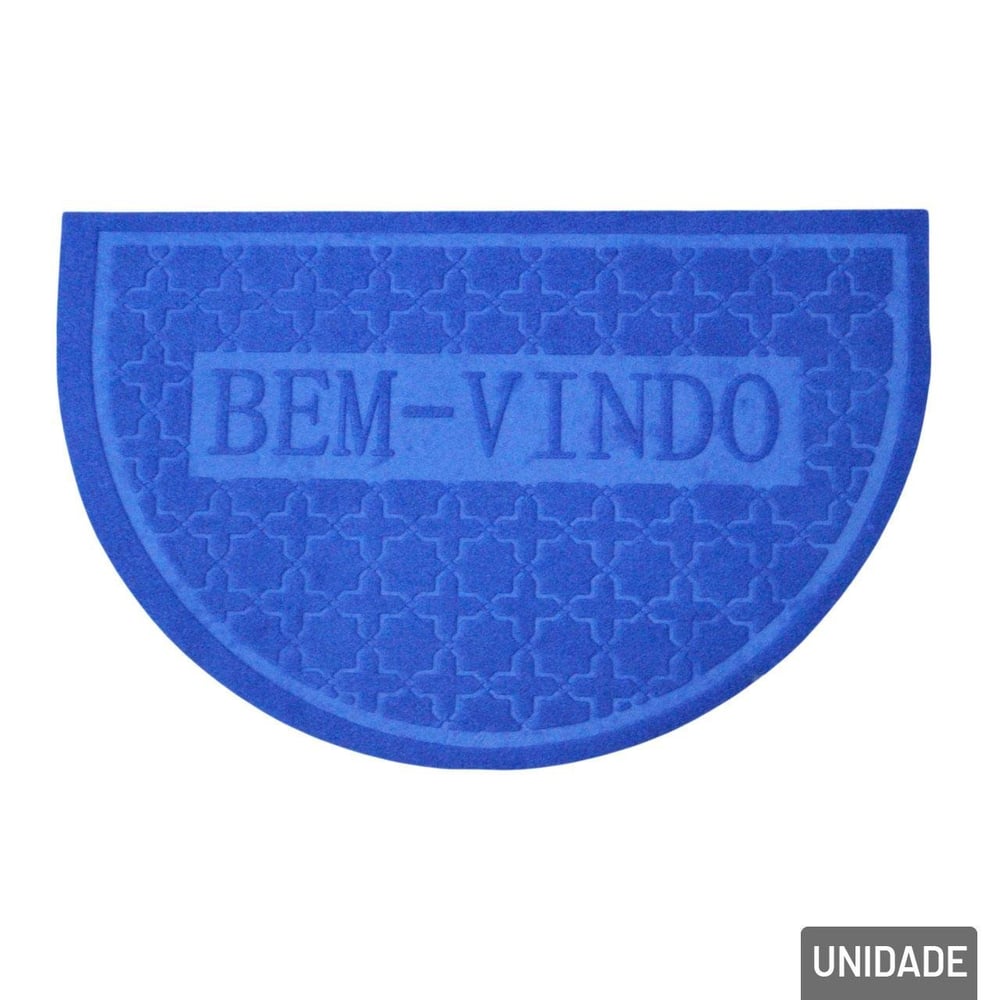 Tapete de PVC 57x37 Meia LUA BEM Vindo Color