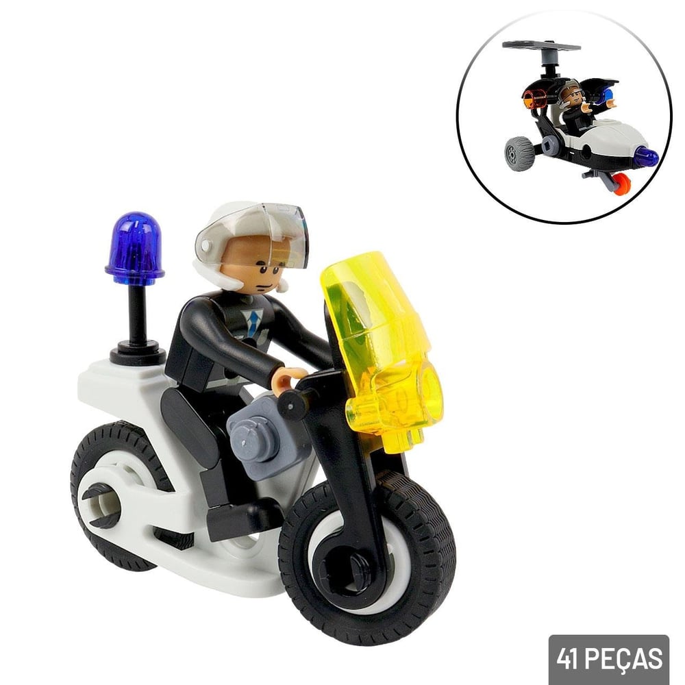 Carrinho Monta e Desmonta 41 Peças 4 EM 1 Color