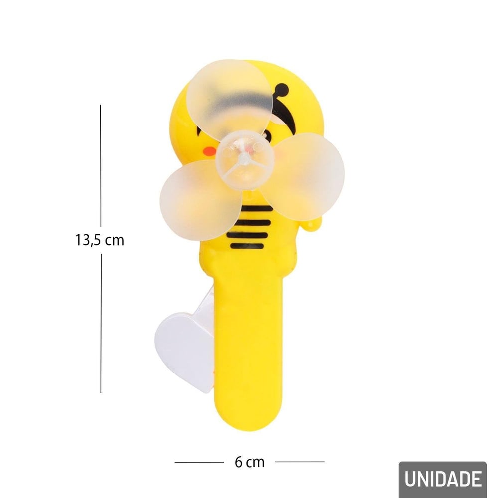 Mini Ventilador de Mão Plástico Abelha