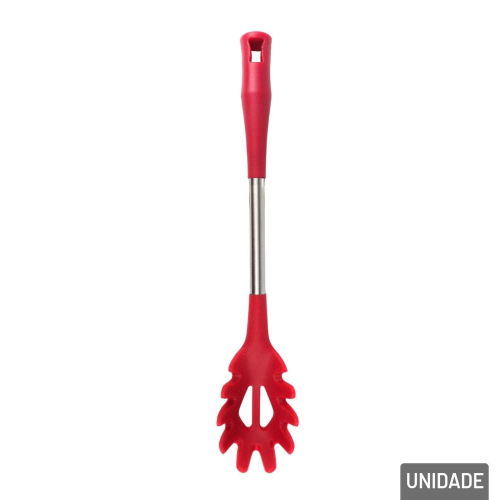 Colher de Silicone 33cm Pegador Macarrão Color