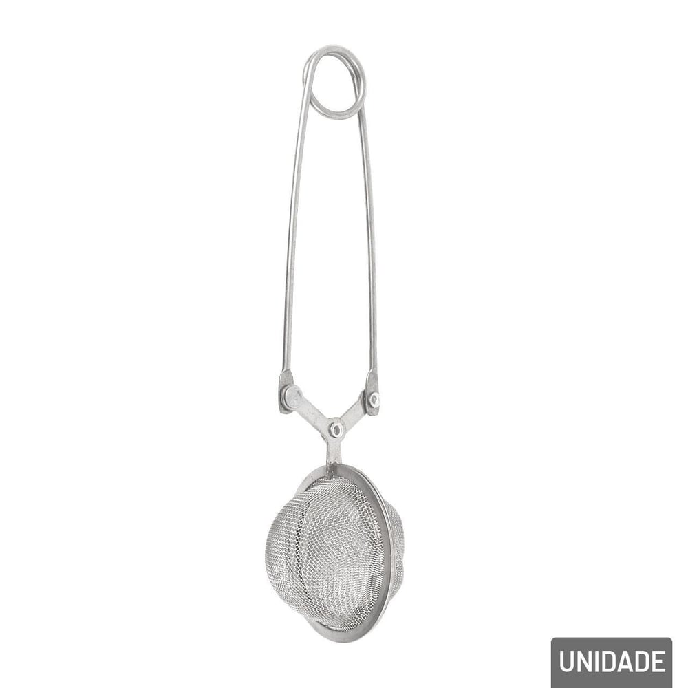 Infusor de Chá Inox 15cm Redondo