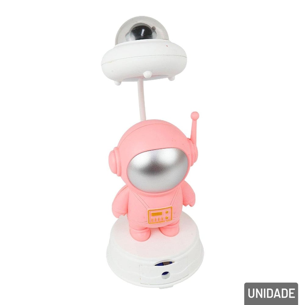 Luminária de Mesa 30cm Astronauta Suporte Color