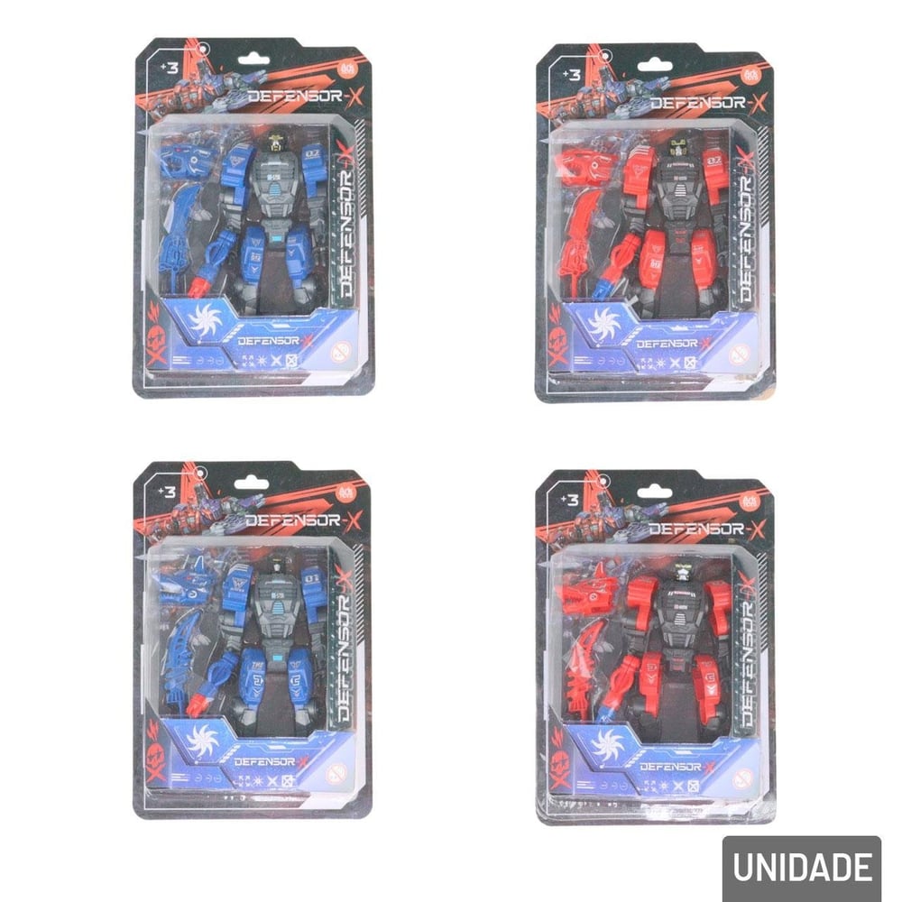 Boneco Robô Transformer 2 EM 1 Selvagem Sortidos