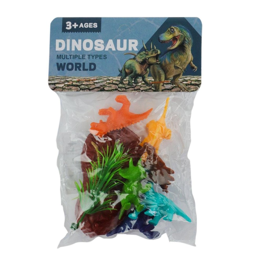 KIT Animais de Plástico 07 Peças Selva