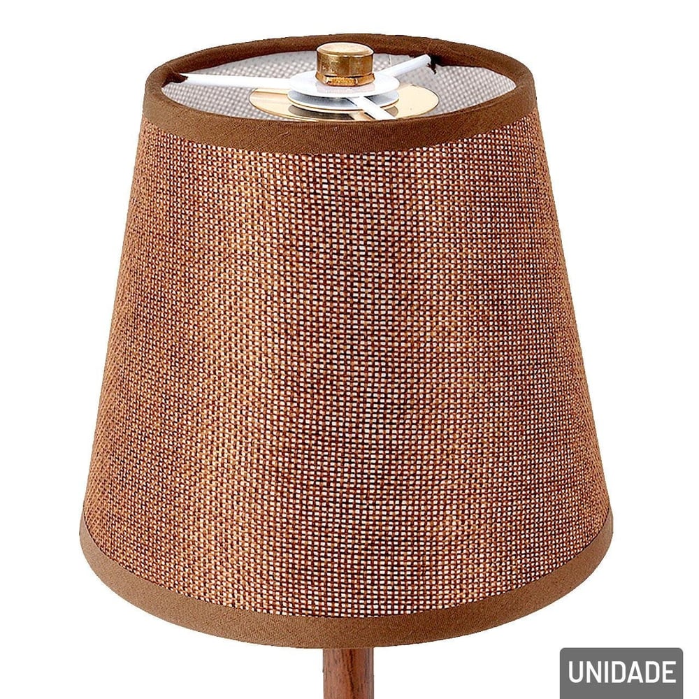 Abajur de Mesa Bivolt Cúpula Base de Metal Color