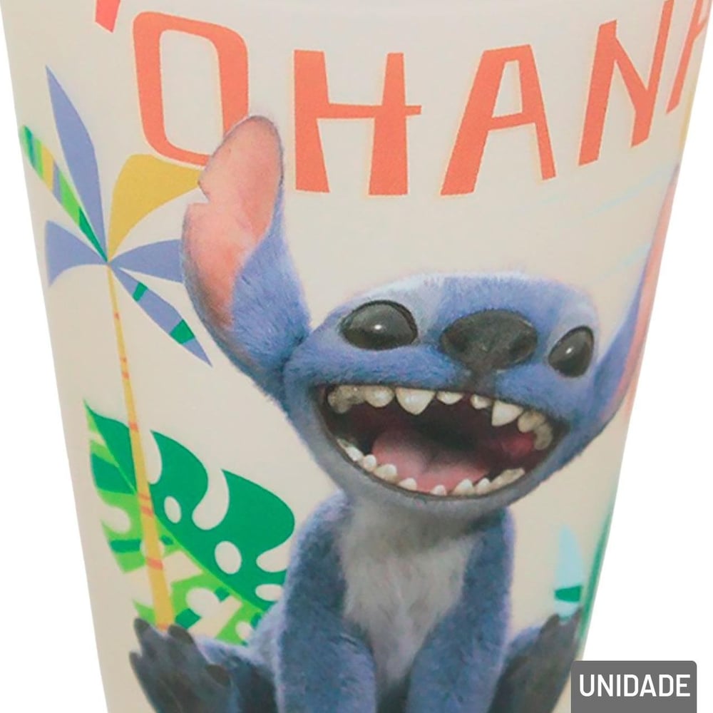 Copo de Plástico 280ml Infantil Stitch