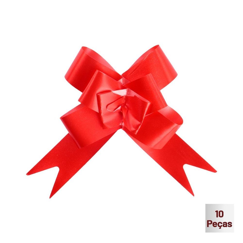 Laço Para Presente 10 Pçs 3x48cm Liso Colors
